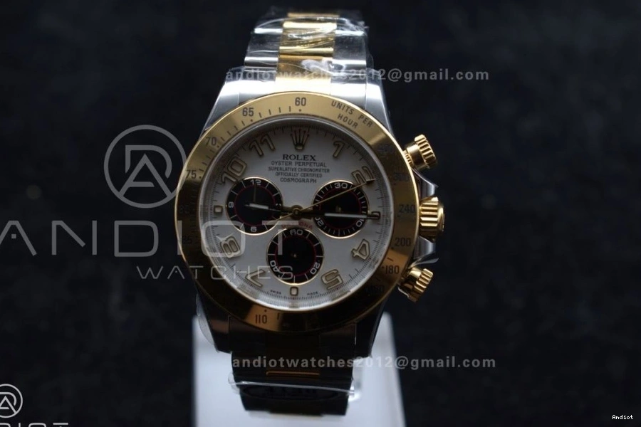 YG Arabic Daytona Markers Clean Bracelet 116503 V2 White SS 1:1 Best Dial on Edition SA4130 0227